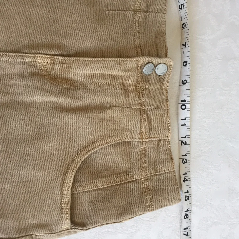 Free people brown denim skirt